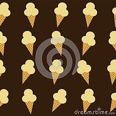 Ice cream cone theme Vector Illustration