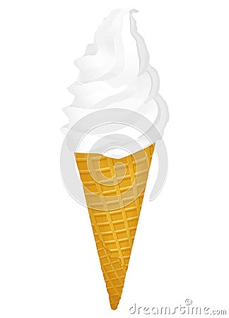 Ice Cream Cone Vector Illustration