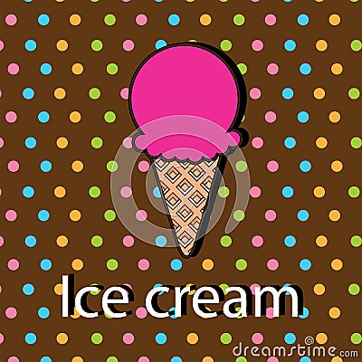 Ice cream design Cartoon Illustration