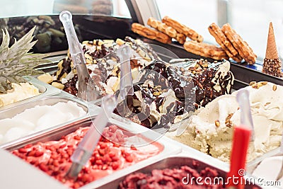 Ice creams shop Stock Photo