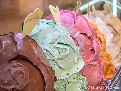 Ice cream gelato Stock Photo