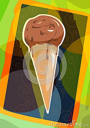 Ice cream illustration Cartoon Illustration