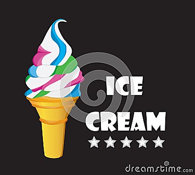 Ice cream Vector Illustration