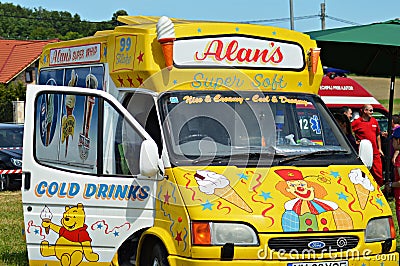 ICE cream mobile car Editorial Stock Photo