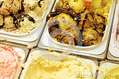 Ice cream parlor Stock Photo