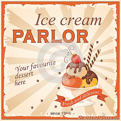 Ice cream parlor Vector Illustration