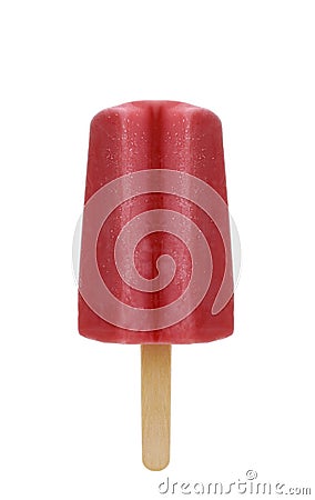 Ice cream pop strawberry Stock Photo