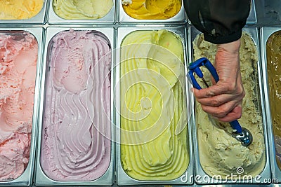 Ice cream sale Stock Photo