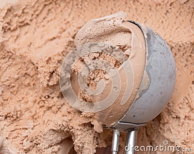 Ice cream scoop Stock Photo