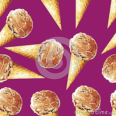 Ice cream Vector Illustration