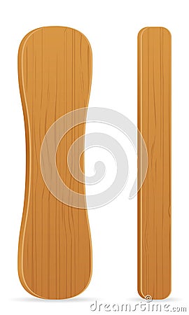 Ice cream stick stock vector illustration Vector Illustration