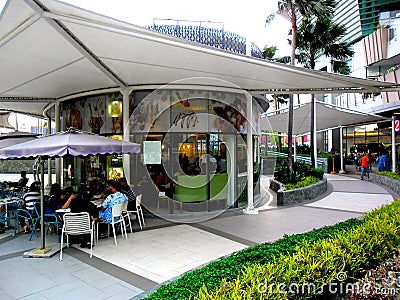 Ice Cream store in Robinson's Place Magnolia Residences Mall Editorial Stock Photo