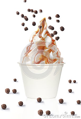 Ice cream sundae Stock Photo