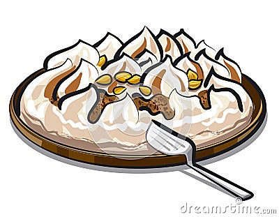 Ice cream tart Stock Photo