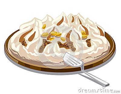 Ice cream tart Stock Photo