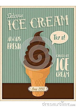 Ice cream theme design. Vector illustration decorative design Vector Illustration