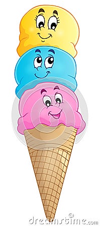 Ice cream theme image 4 Vector Illustration