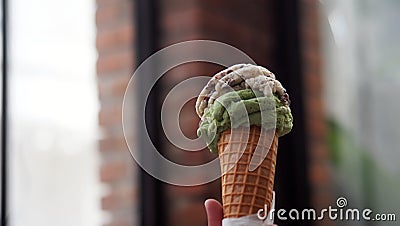 ice cream to fixing your mood Stock Photo