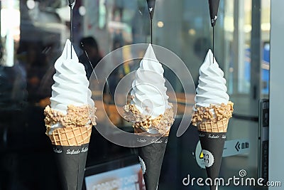 Ice cream at Tokyo japan Editorial Stock Photo