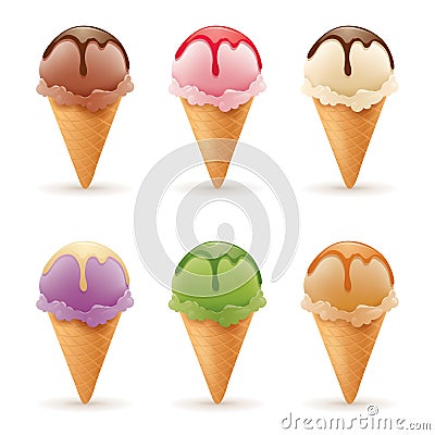 Ice cream Vector Illustration