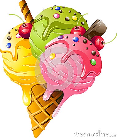 Ice Cream Vector Illustration