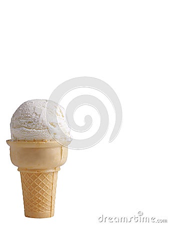 Ice cream white Stock Photo