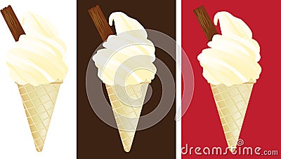 Ice creams Vector Illustration