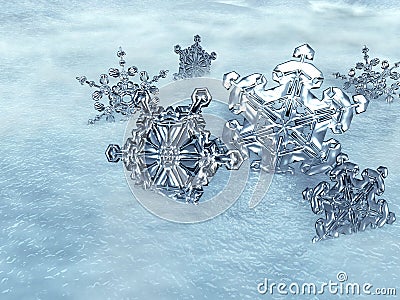 Ice Crystals Stock Photo