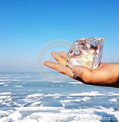 Ice cube Stock Photo