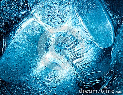 The ice cube shape has been adjusted to add color,It will help refresh and make you feel good Stock Photo