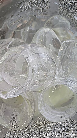 ice cube water very cool Stock Photo