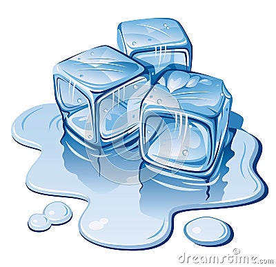 Ice cubes Vector Illustration