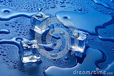 Ice cubes Stock Photo