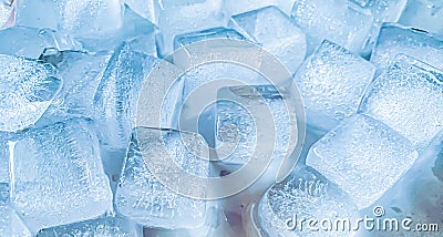 Ice cubes background, ice cube texture or background It makes me feel fresh and feel good. Stock Photo