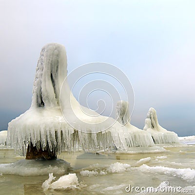 Ice desert Stock Photo