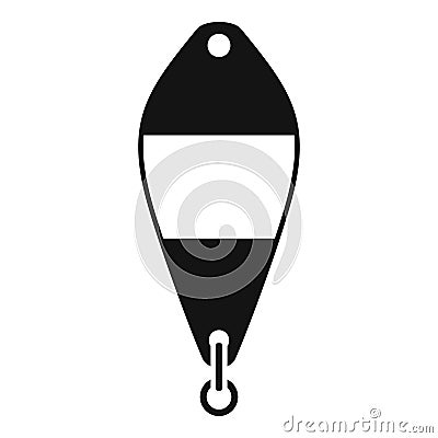 Ice fishing bait icon simple vector. Lake man polar activity Vector Illustration