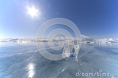 Ice floe Stock Photo