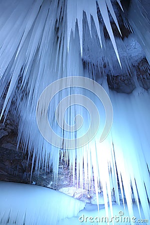 Ice hanging Stock Photo