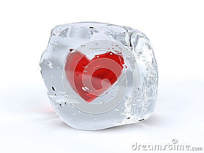 Ice heart Cartoon Illustration