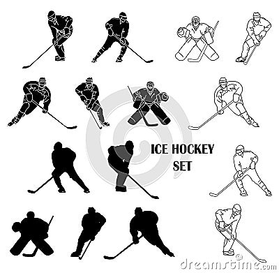 Ice hockey Vector Illustration