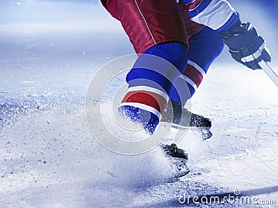 Ice hockey player Stock Photo