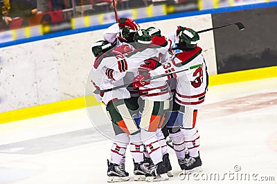 Ice Hockey Players Celebrating Editorial Stock Photo