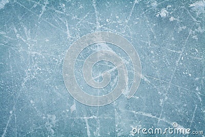 Ice hockey rink background or texture from above, macro, Stock Photo