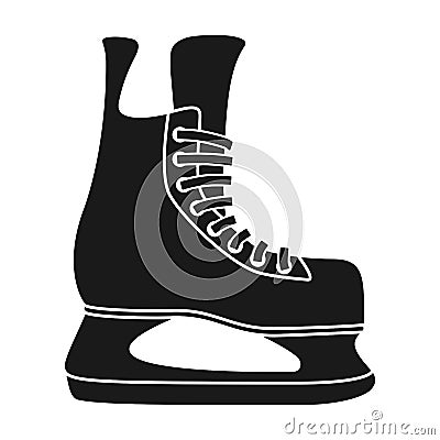 Ice hockey Skate Vector Icon Vector Illustration