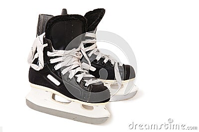 Ice Hockey Skates Stock Photo