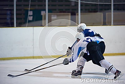 Ice hockey sport players Stock Photo