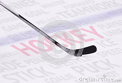 Ice Hockey Stick Stock Photo