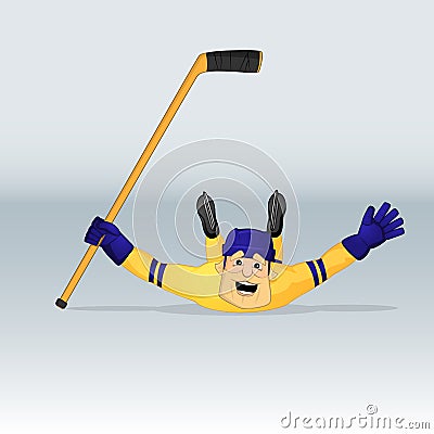 Ice hockey team sweden player Stock Photo