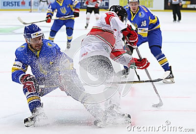 Ice Hockey 2017 World Championship Div 1 in Kiev, Ukraine Editorial Stock Photo