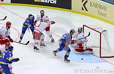 Ice Hockey 2017 World Championship Div 1 in Kiev, Ukraine Editorial Stock Photo